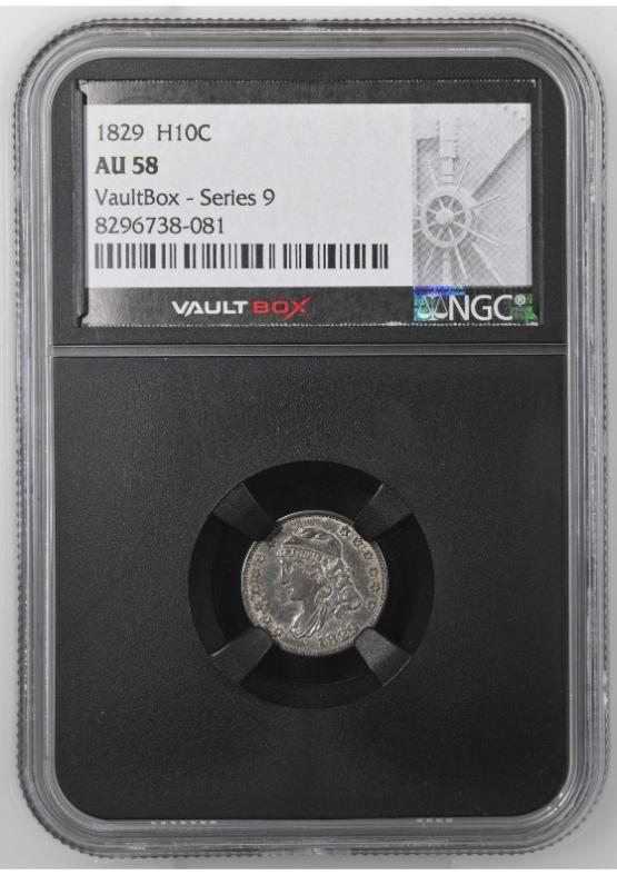 1829 H10C NGC AU58 FRONT