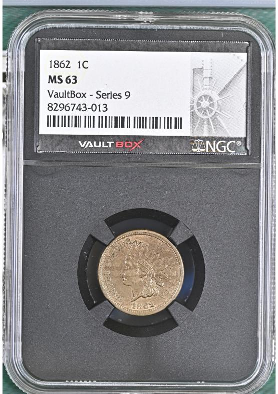 1862 1C NGC MS63 FRONT