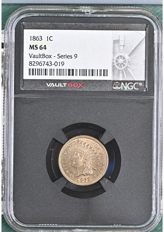 1863 1C NGC MS64 FRONT