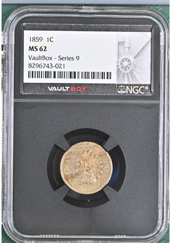 1859 1C NGC MS62 FRONT
