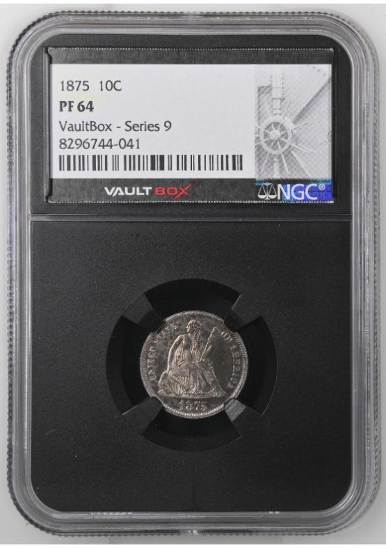 1875 10C NGC PF64 FRONT