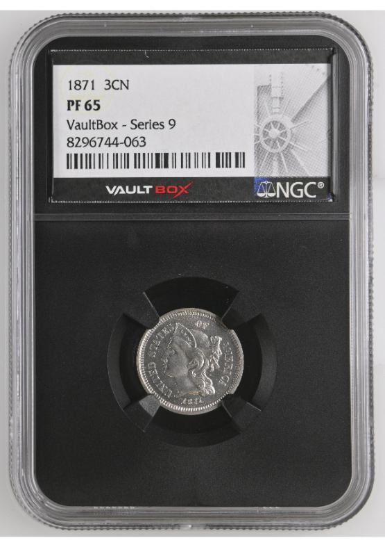 1871 3CN NGC PF65 FRONT