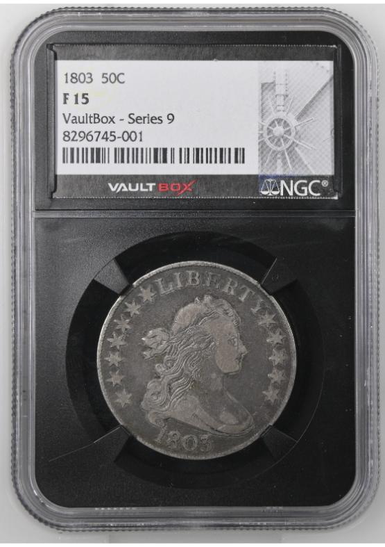 1803 50C NGC F15 FRONT