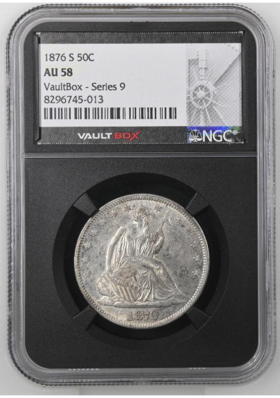 1876-S 50C NGC AU58 FRONT