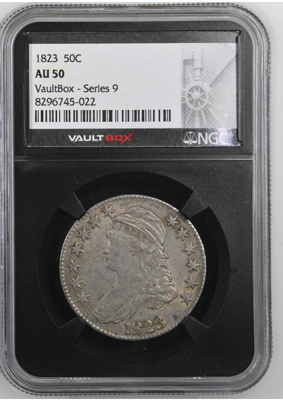 1823 50C NGC AU50 FRONT