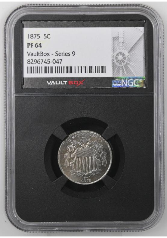 1875 5C NGC PF64 FRONT