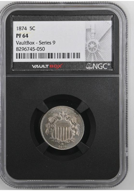 1874 5C NGC PF64 FRONT