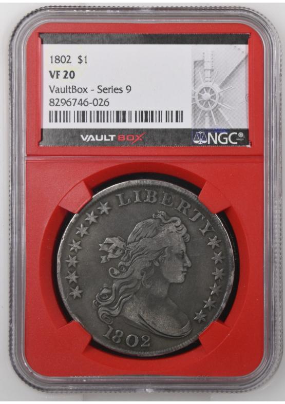 1802 $1 NGC VF20 FRONT