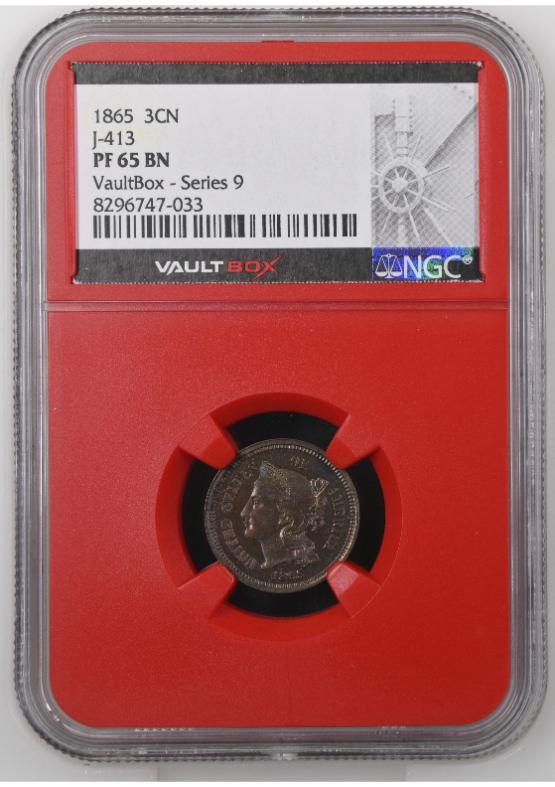 1865 J-413 3CN NGC PF65BN FRONT
