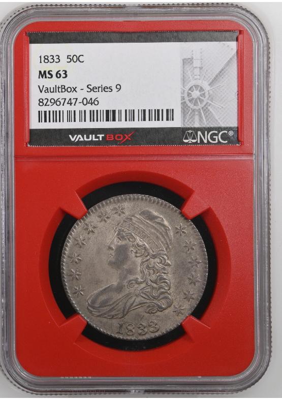1833 50C NGC MS63 FRONT