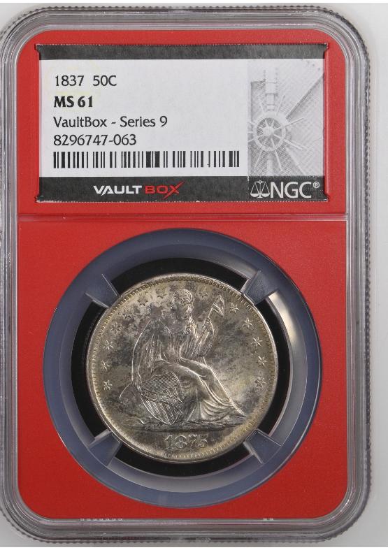 1837 50C NGC MS61 FRONT