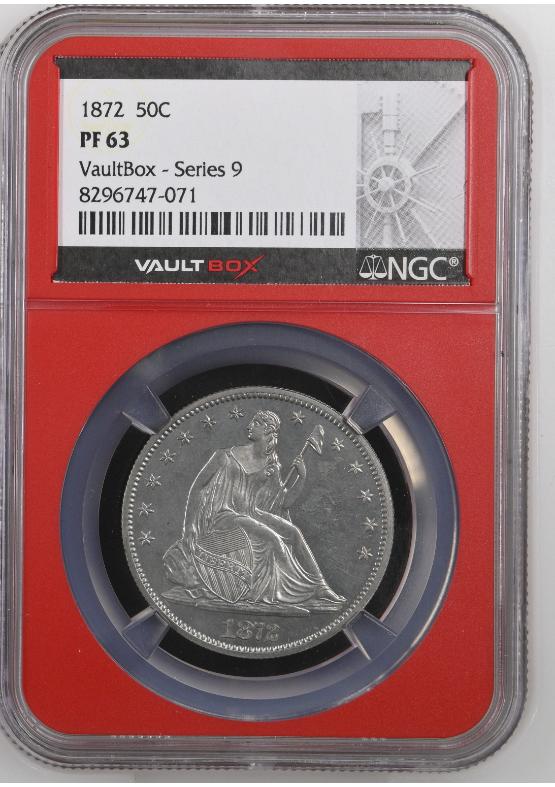 1872 50C NGC PF63 FRONT