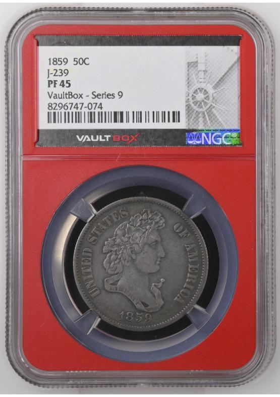 1859 J-239 50C NGC PF45 FRONT