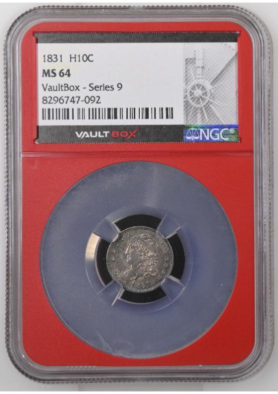 1831 H10C NGC MS64 FRONT