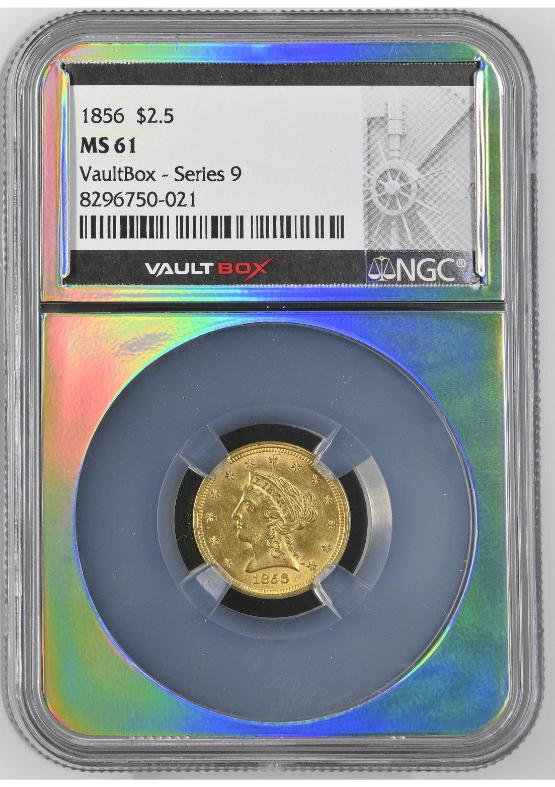 1856 G$2.5 NGC MS61 FRONT