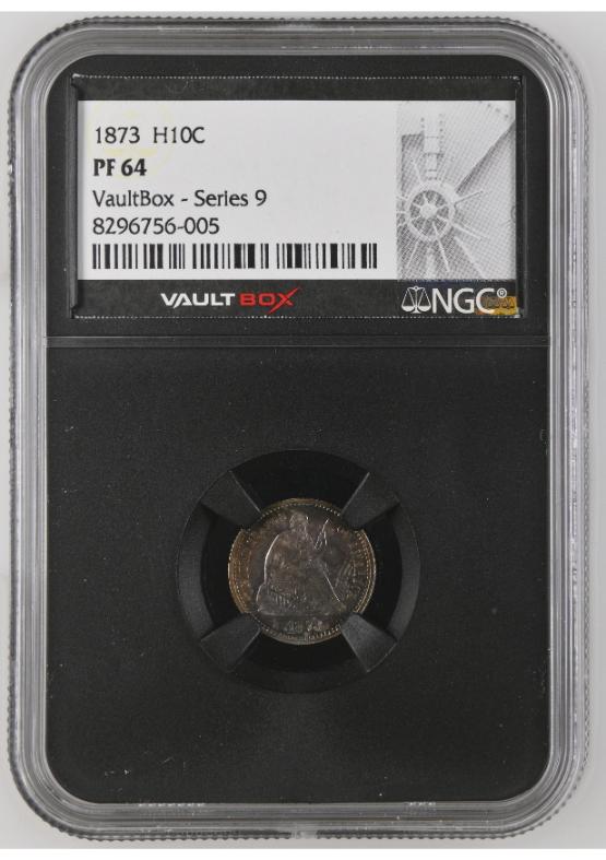 1873 H10C NGC PF64 FRONT
