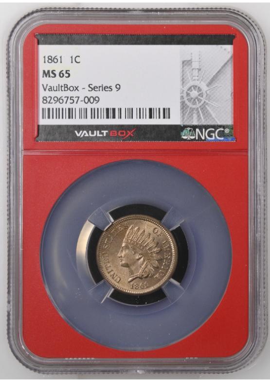 1861 1C NGC MS65 FRONT