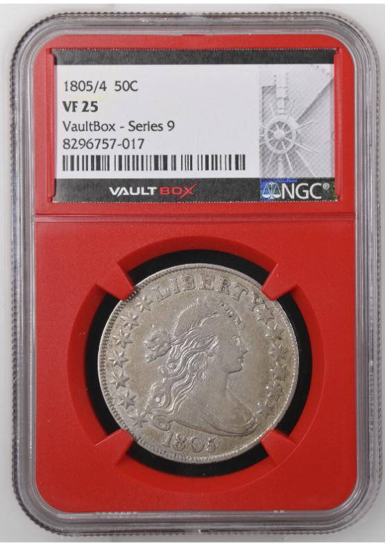 1805/4 50C NGC VF25 FRONT