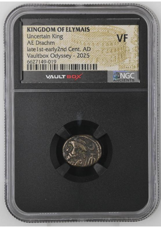 KINGDOM OF ELYMAIS UNCERTAIN KING AE DRACHM LATE 1ST-EARLY 2ND CENT. AD NGC VF  FRONT