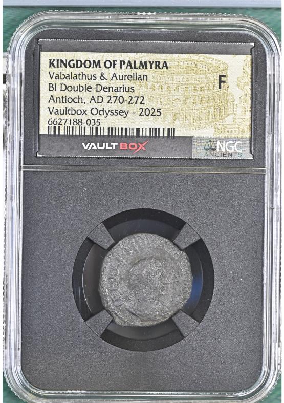 KINGDOM OF PALMYRA VABALATHUS & AURELIAN BI DOUBLE-DENARIUS ANTIOCH
