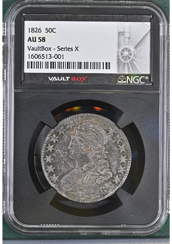 1826 50C NGC AU58 FRONT