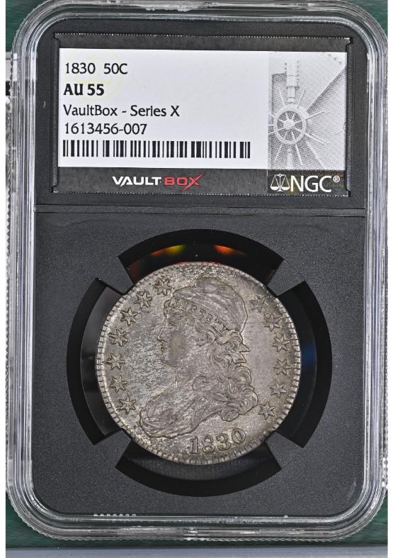 1830 50C NGC AU55 FRONT