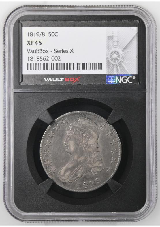 1819/8 50C NGC XF45 FRONT