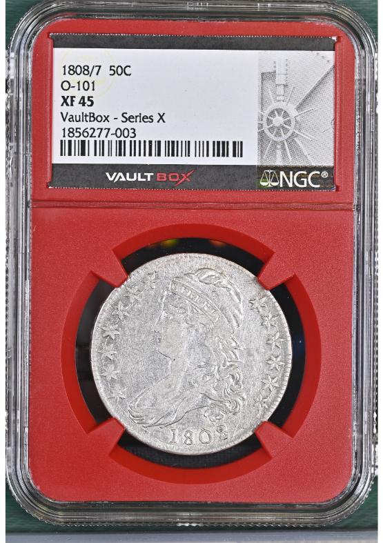 1808/7 50C O-101 NGC XF45 FRONT