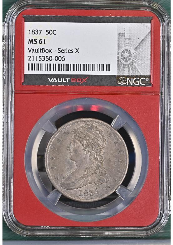 1837 50C NGC MS61 FRONT