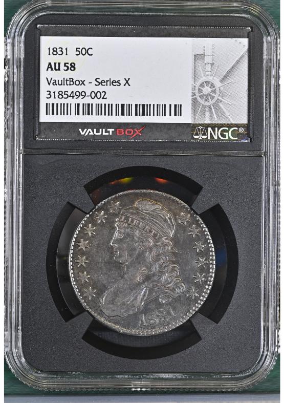 1831 50C NGC AU58 FRONT