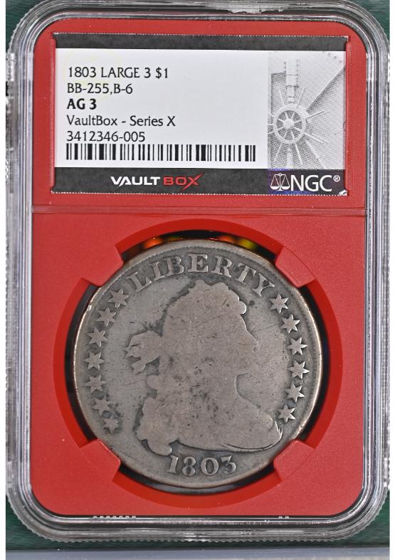 1803 LARGE 3 $1 BB-255