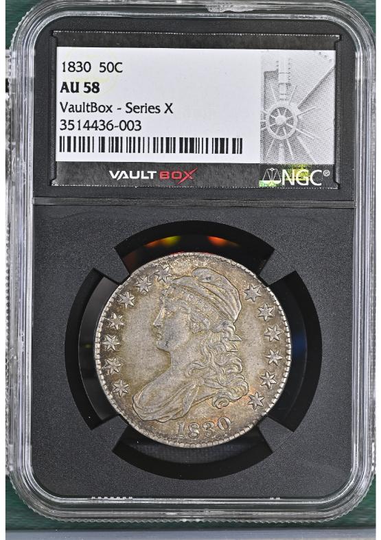 1830 50C NGC AU58 FRONT