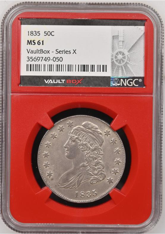 1835 50C NGC MS61 FRONT