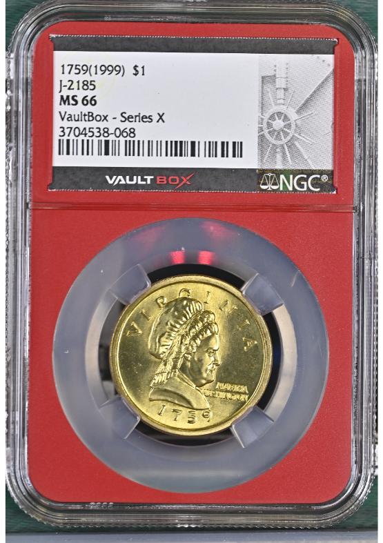 1759(1999) $1 J-2185 NGC MS66 FRONT