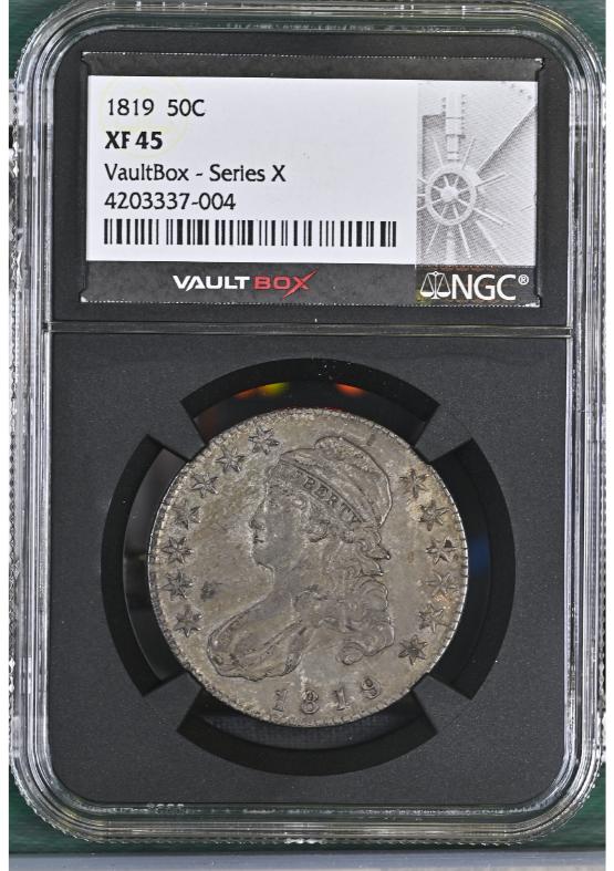 1819 50C NGC XF45 FRONT