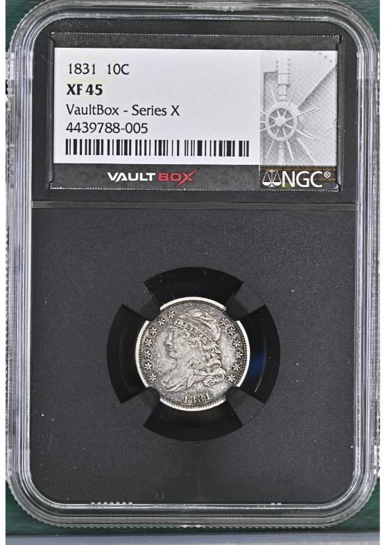 1831 10C NGC XF45 FRONT