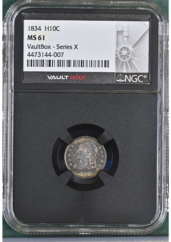 1834 H10C NGC MS61 FRONT