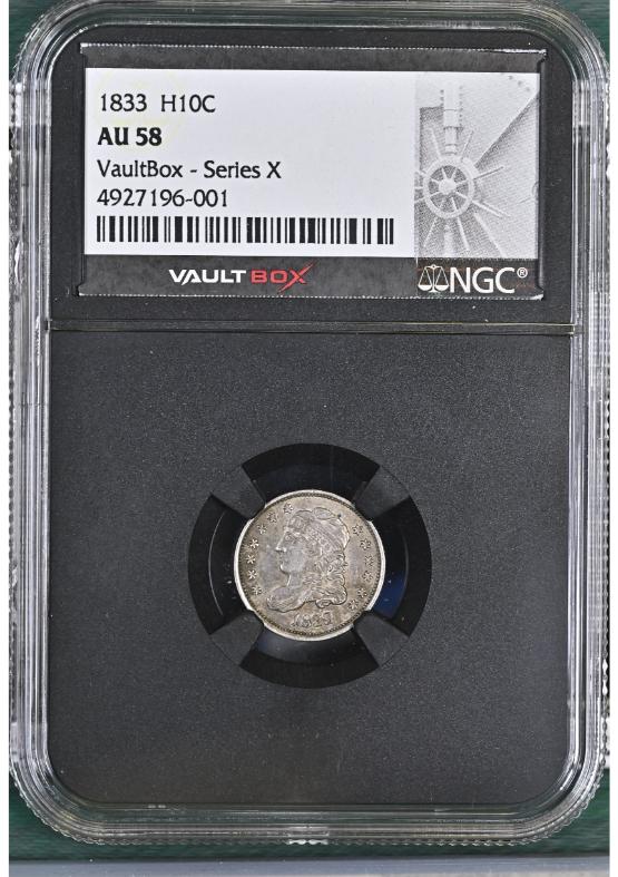 1833 H10C NGC AU58 FRONT