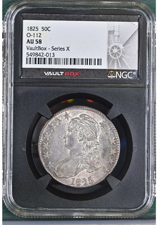 1825 50C O-112 NGC AU58 FRONT