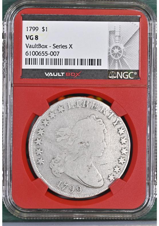 1799 $1 NGC VG8 FRONT