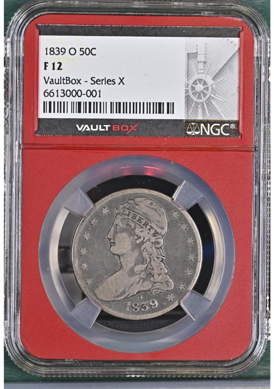 1839-O 50C NGC F12 FRONT