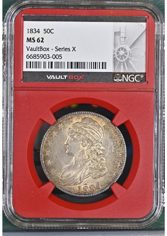 1834 50C NGC MS62 FRONT