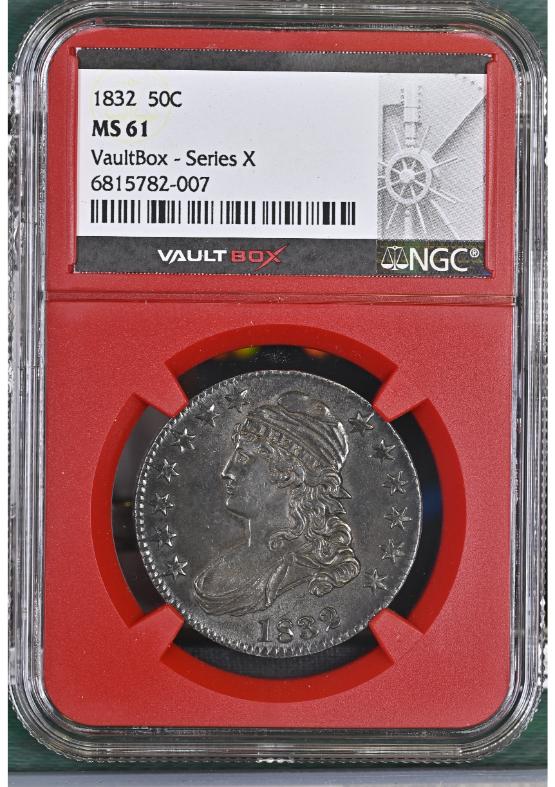 1832 50C NGC MS61 FRONT