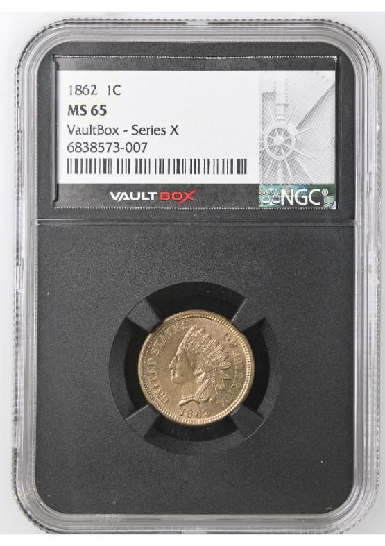 1862 1C NGC MS65 FRONT