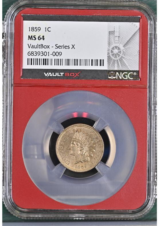 1859 1C NGC MS64 FRONT