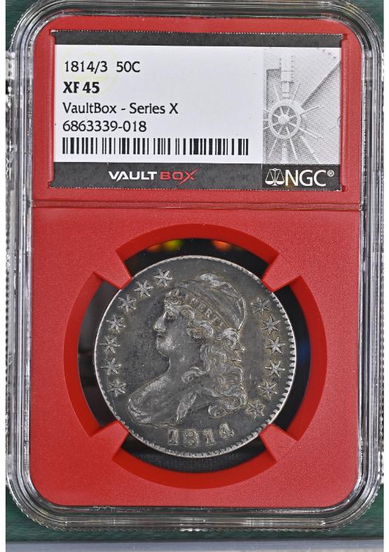 1814/3 50C NGC XF45 FRONT