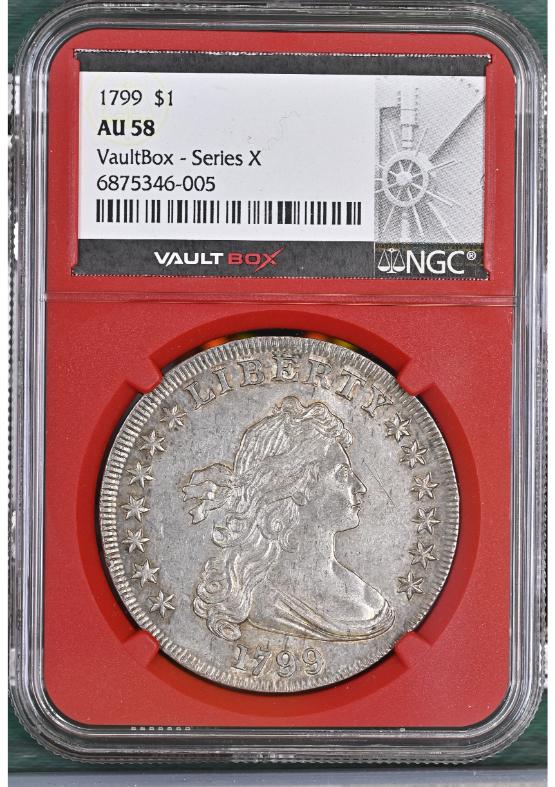 1799 $1 NGC AU58 FRONT