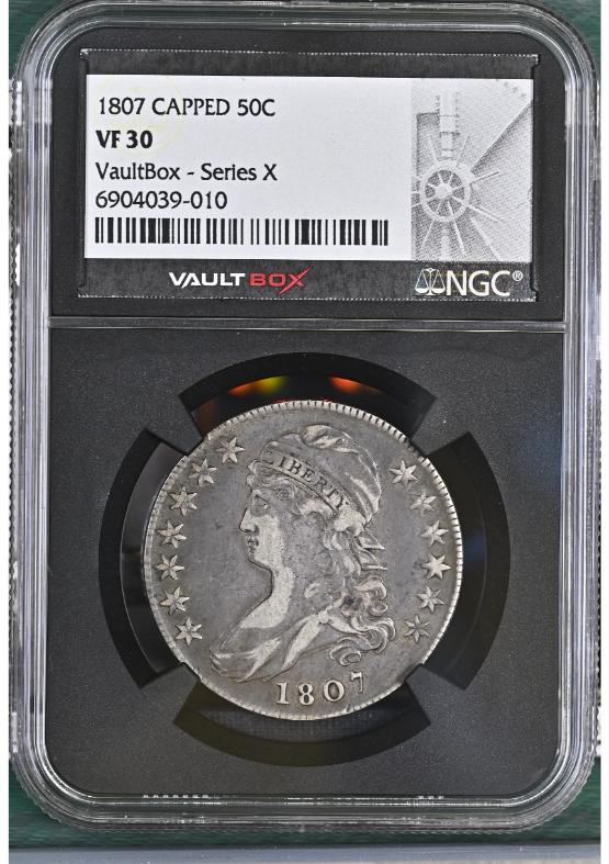 1807 CAPPED 50C NGC VF30 FRONT