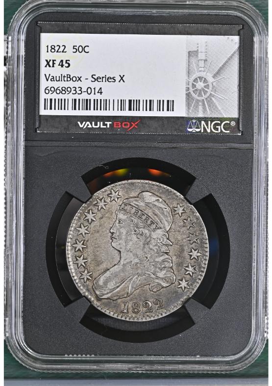 1822 50C NGC XF45 FRONT
