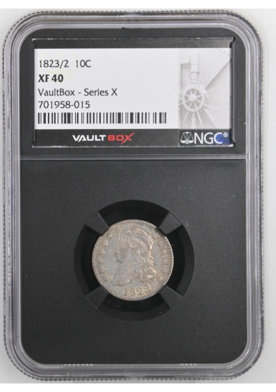 1823/2 10C NGC XF40 FRONT